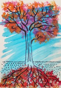 Interventions Encre et feutre noir