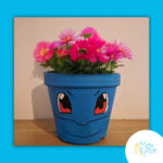 Atelier peinture sur pot de fleurs